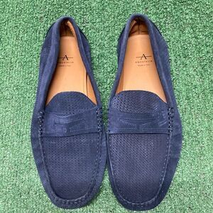 New Aquatalia Blue Weatherproof Bruce Loafers men’s 10.5 (OKPM-07-062)